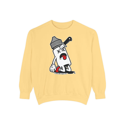 BOTTLE DEATH | Garment-Dyed Sweatshirt