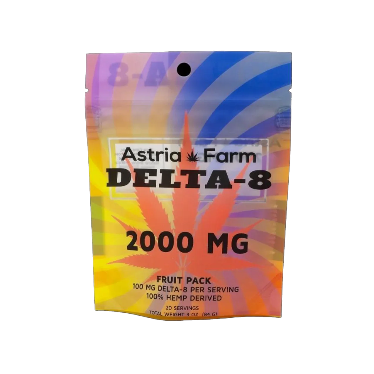 Astria Farm D8 2000mg Fruit Pack (20ct / 100mg) - Asheville Vapor