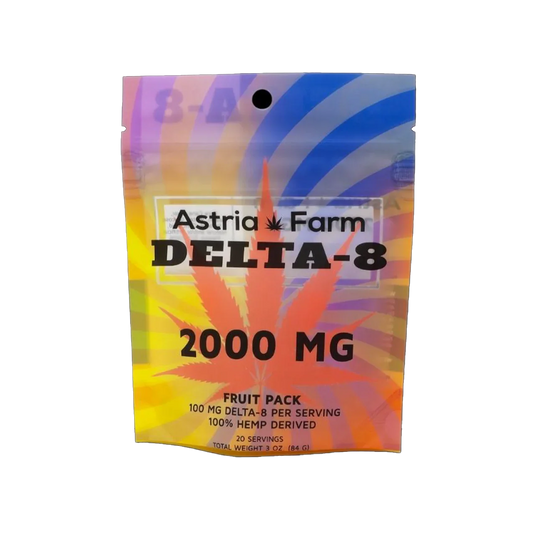 Astria Farm D8 2000mg Fruit Pack (20ct / 100mg) - Asheville Vapor