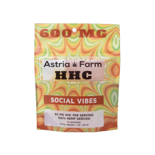 Astria Farm Social Vibes 600mg Gummies (10ct / 60mg) - Asheville Vapor