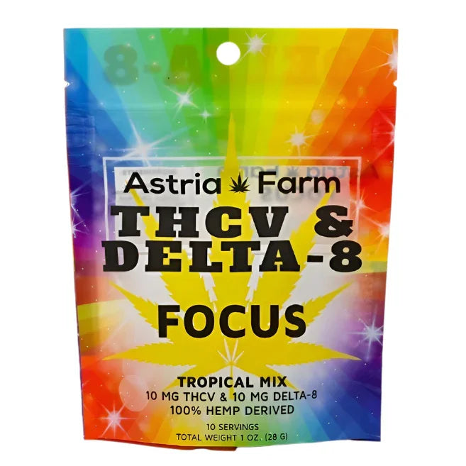 Astria Farms Focus Blend THCV/D8 Gummies (10ct / 20 mg) - Asheville Vapor