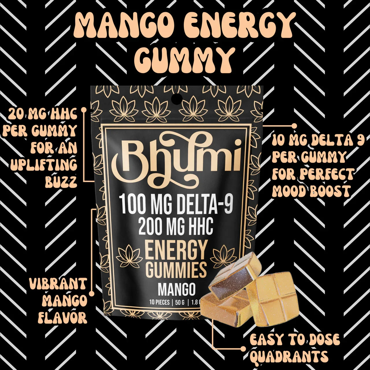 Bhūmi Mango D9 Gummies | 100/200mg - Asheville Vapor