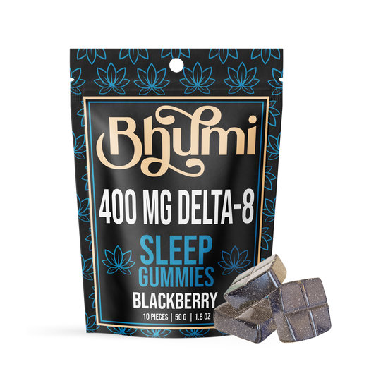 Bhūmi Sleep Blackberry D8 Gummies | 400mg - Asheville Vapor