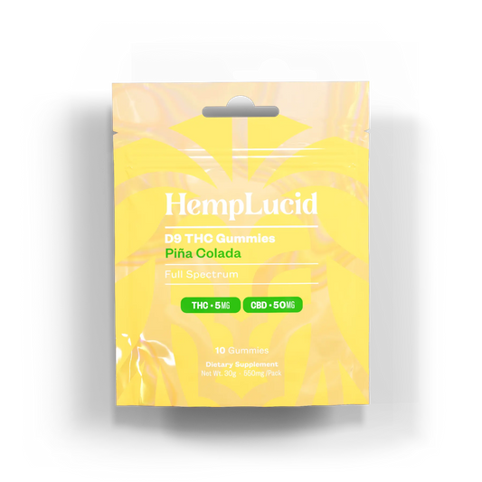 HempLucid D9/CBD Gummies 5mg D9/50mg CBD | 2 pc