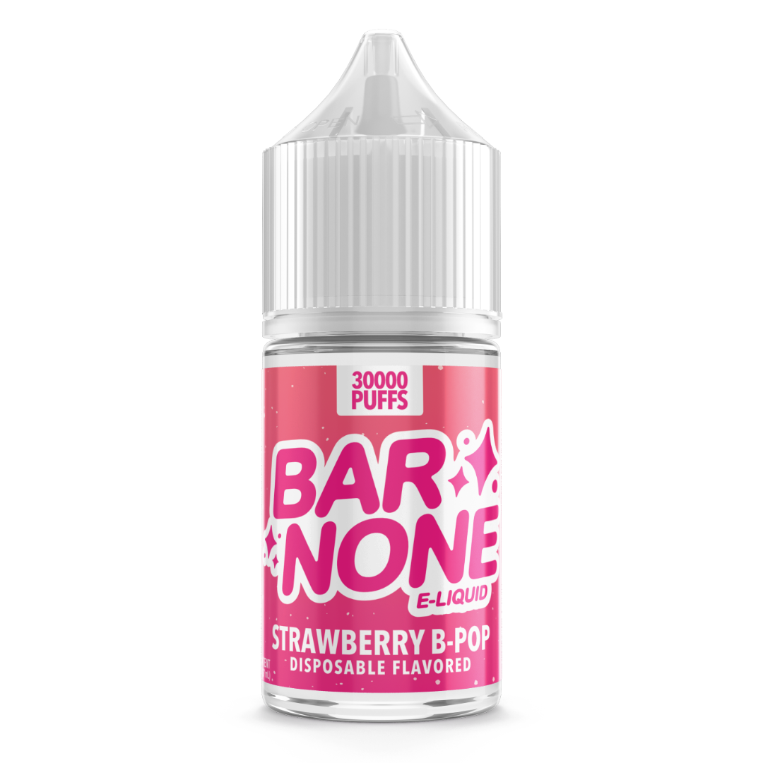 Bar None Disposable Flavored E-Liquid – Strawberry B-Pop 30ML