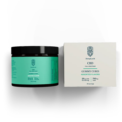 HempLucid CBD Gummy Cubes | 30 ct.
