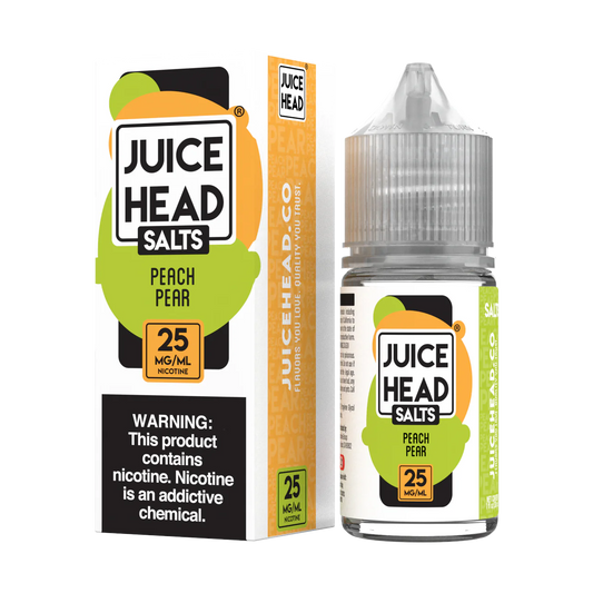 Juice Head SALTS - Peach Pear 30ML - Asheville Vapor