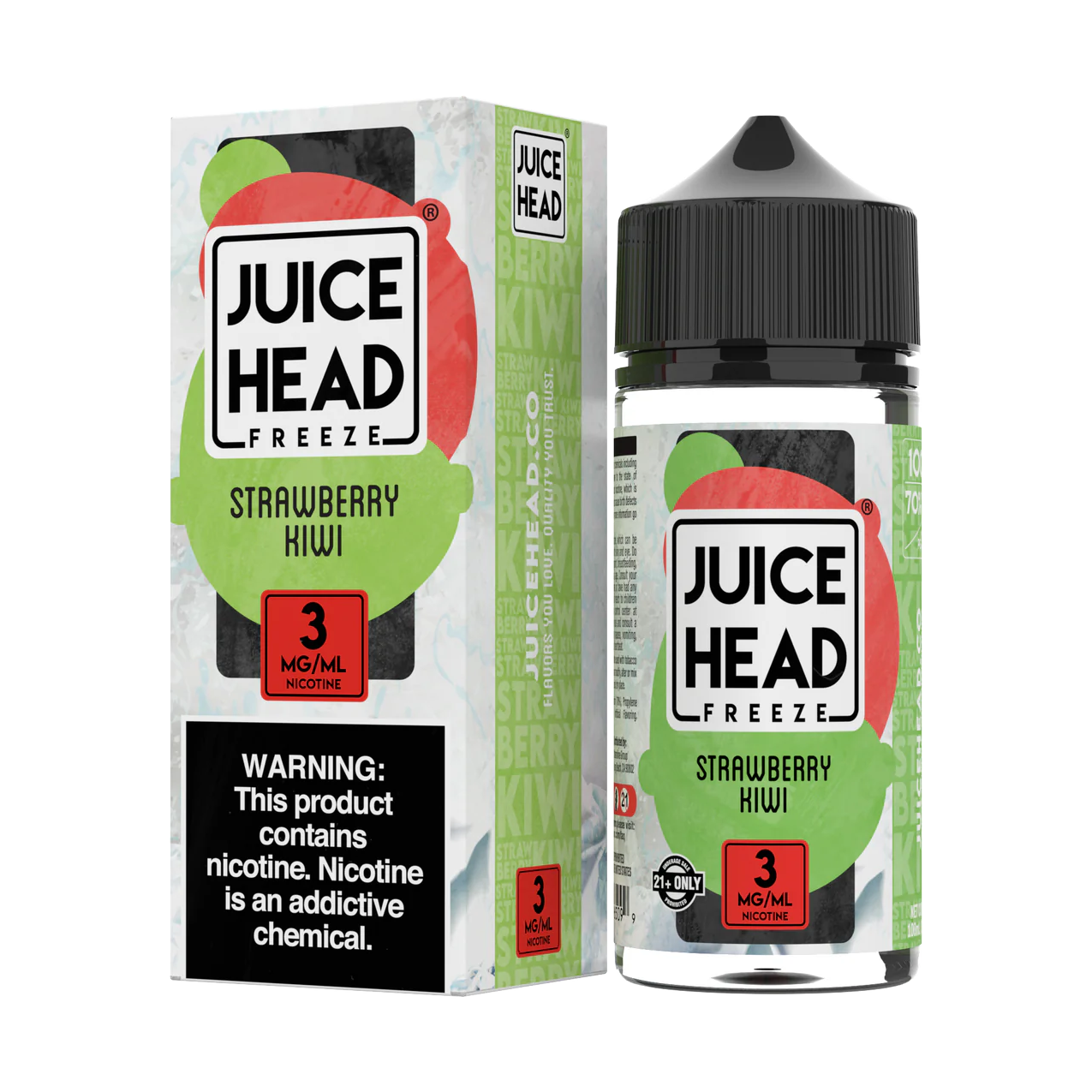 Juice Head – Strawberry Kiwi Freeze 100ML - Asheville Vapor
